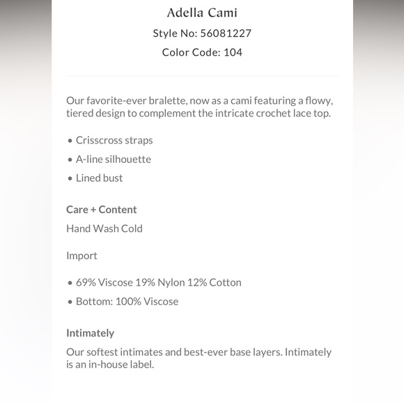 ✨NEW✨ Free People Adella Camisole Tank in Dusty Mauve size M - Picture 2 of 5